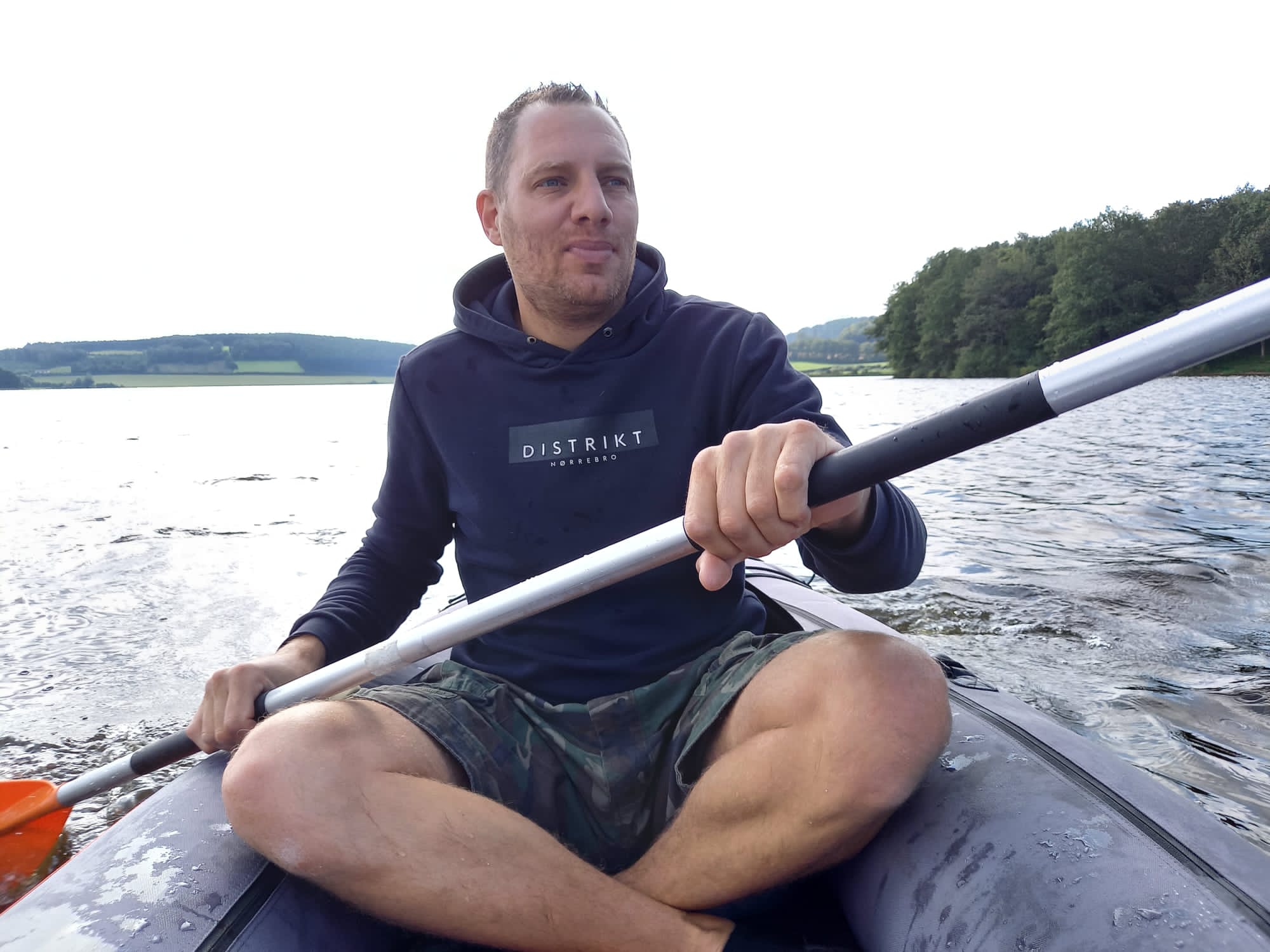 Sander Broos op het water